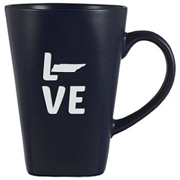 14 oz Square Ceramic Coffee Mug - Tennessee Love - Tennessee Love