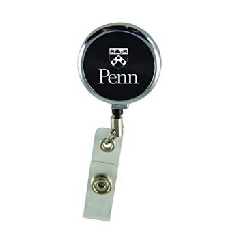 Retractable ID Badge Reel - Penn Quakers