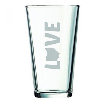 16 oz Pint Glass  - Ohio Love - Ohio Love