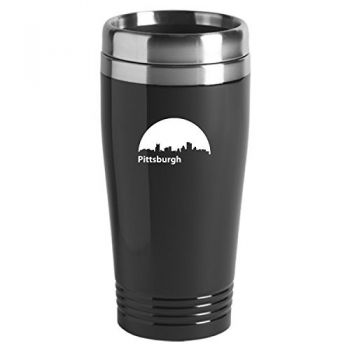 16 oz Stainless Steel Insulated Tumbler - Pittsburgh City Skyline