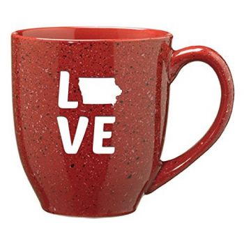16 oz Ceramic Coffee Mug with Handle - Iowa Love - Iowa Love
