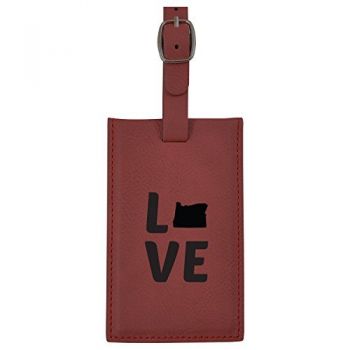 Travel Baggage Tag with Privacy Cover - Oregon Love - Oregon Love