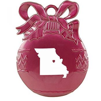 Pewter Christmas Bulb Ornament - I Heart Missouri - I Heart Missouri