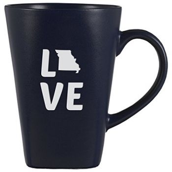 14 oz Square Ceramic Coffee Mug - Missouri Love - Missouri Love