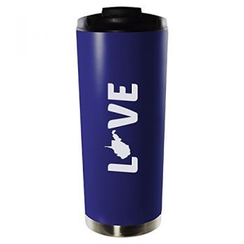 16 oz Vacuum Insulated Tumbler with Lid - West Virginia Love - West Virginia Love