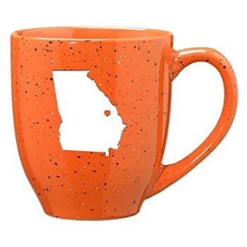 16 oz Ceramic Coffee Mug with Handle - I Heart Georgia - I Heart Georgia