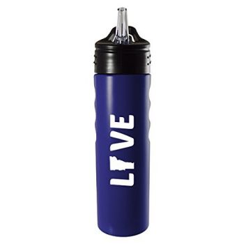 24 oz Stainless Steel Sports Water Bottle - Vermont Love - Vermont Love