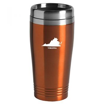 16 oz Stainless Steel Insulated Tumbler - Virginia State Outline - Virginia State Outline
