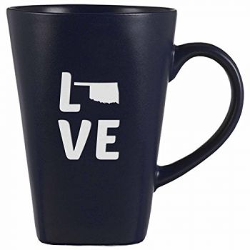14 oz Square Ceramic Coffee Mug - Oklahoma Love - Oklahoma Love