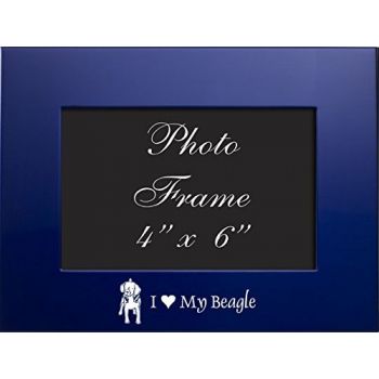 4 x 6  Metal Picture Frame  - I Love My Beagle