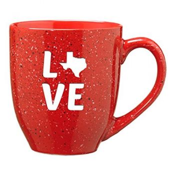 16 oz Ceramic Coffee Mug with Handle - Texas Love - Texas Love