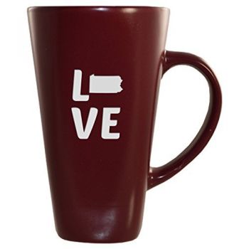 16 oz Square Ceramic Coffee Mug - Pennsylvania Love - Pennsylvania Love