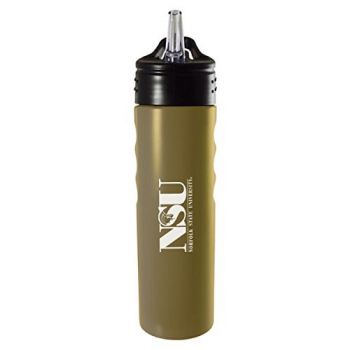 24 oz Stainless Steel Sports Water Bottle - Norfolk State Spartans