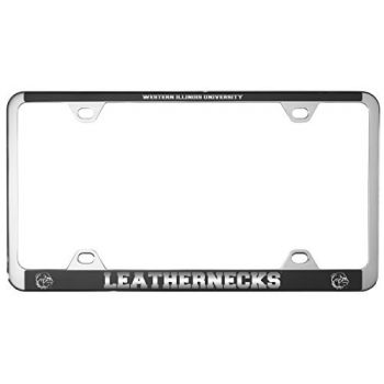 Stainless Steel License Plate Frame - Western Illinois Leathernecks