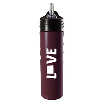 24 oz Stainless Steel Sports Water Bottle - Wyoming Love - Wyoming Love