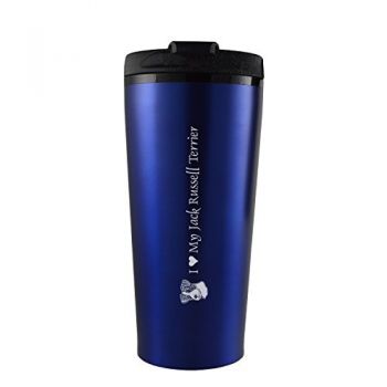 16 oz Insulated Tumbler with Lid  - I Love My Jack Russel Terrier