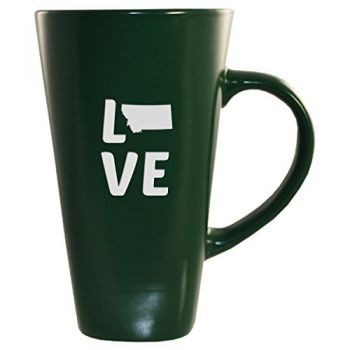 16 oz Square Ceramic Coffee Mug - Montana Love - Montana Love