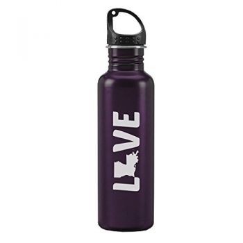 24 oz Reusable Water Bottle - Louisiana Love - Louisiana Love