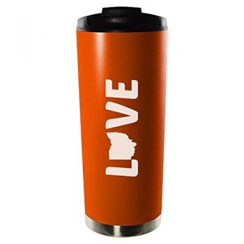 16 oz Vacuum Insulated Tumbler with Lid - Ohio Love - Ohio Love