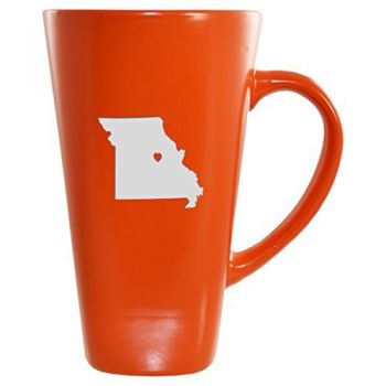 16 oz Square Ceramic Coffee Mug - I Heart Missouri - I Heart Missouri
