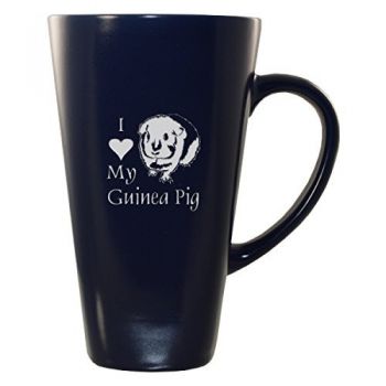 16 oz Square Ceramic Coffee Mug  - I Love My Guinea Pig