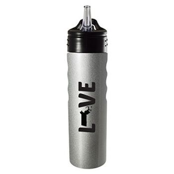 24 oz Stainless Steel Sports Water Bottle - Massachusetts Love - Massachusetts Love