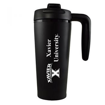 16 oz Insulated Tumbler with Handle - Xavier Musketeers