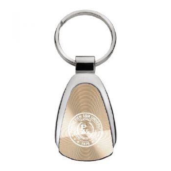 Teardrop Shaped Keychain Fob - Prairie View A&M Panthers