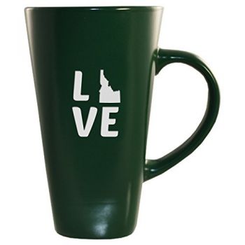 16 oz Square Ceramic Coffee Mug - Idaho Love - Idaho Love