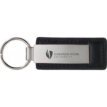 Stitched Leather and Metal Keychain - Gardner-Webb Bulldogs