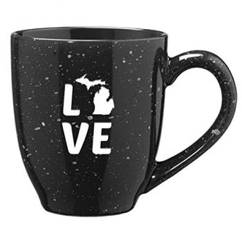 16 oz Ceramic Coffee Mug with Handle - Michigan Love - Michigan Love
