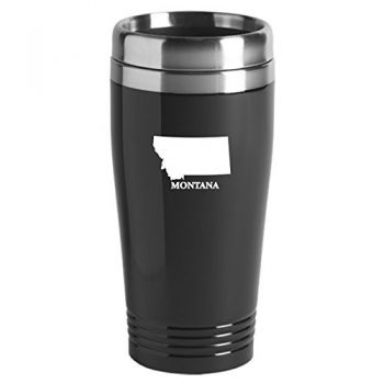 16 oz Stainless Steel Insulated Tumbler - Montana State Outline - Montana State Outline