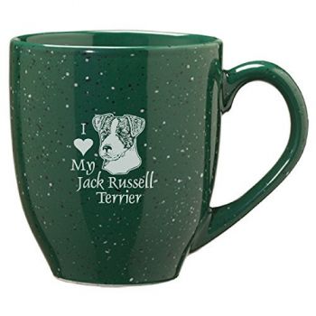16 oz Ceramic Coffee Mug with Handle  - I Love My Jack Russel Terrier