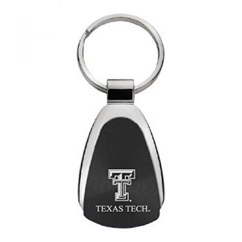 Teardrop Shaped Keychain Fob - Texas Tech Red Raiders