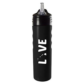 24 oz Stainless Steel Sports Water Bottle - Hawaii Love - Hawaii Love