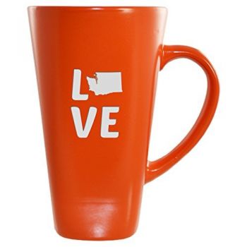 16 oz Square Ceramic Coffee Mug - Washington Love - Washington Love
