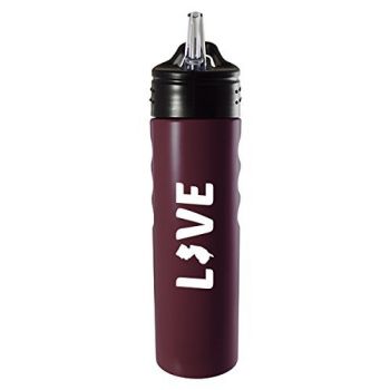 24 oz Stainless Steel Sports Water Bottle - New Jersey Love - New Jersey Love