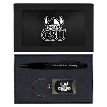 Prestige Pen and Keychain Gift Set - Cleveland State Vikings