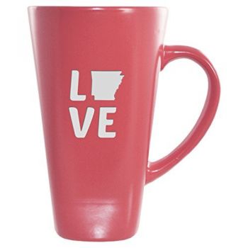 16 oz Square Ceramic Coffee Mug - Arkansas Love - Arkansas Love