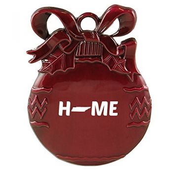 Pewter Christmas Bulb Ornament - Tennessee Home Themed - Tennessee Home Themed