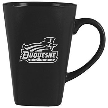 14 oz Square Ceramic Coffee Mug - Duquesne Dukes