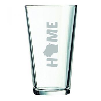 16 oz Pint Glass  - Wisconsin Home Themed - Wisconsin Home Themed