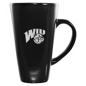 16 oz Square Ceramic Coffee Mug - Western Illinois Leathernecks