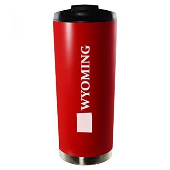 16 oz Vacuum Insulated Tumbler with Lid - Wyoming State Outline - Wyoming State Outline