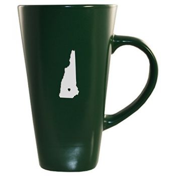 16 oz Square Ceramic Coffee Mug - I Heart New Hampshire - I Heart New Hampshire