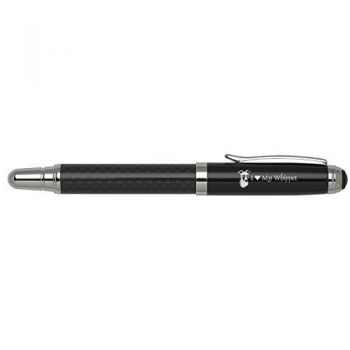 Carbon Fiber Rollerball Twist Pen  - I Love My Whippet