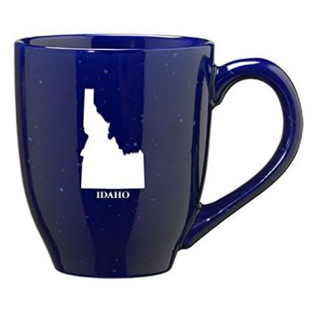 16 oz Ceramic Coffee Mug with Handle - Idaho State Outline - Idaho State Outline