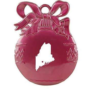 Pewter Christmas Bulb Ornament - I Heart Maine - I Heart Maine