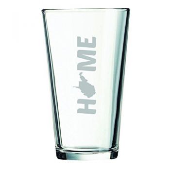16 oz Pint Glass  - West Virginia Home Themed - West Virginia Home Themed