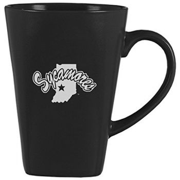 14 oz Square Ceramic Coffee Mug - Indiana State Sycamores